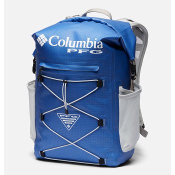 Columbia PFG Force XII 35L Rolltop, Mochilas Azules Grises Para Hombre | 792853-ZXO